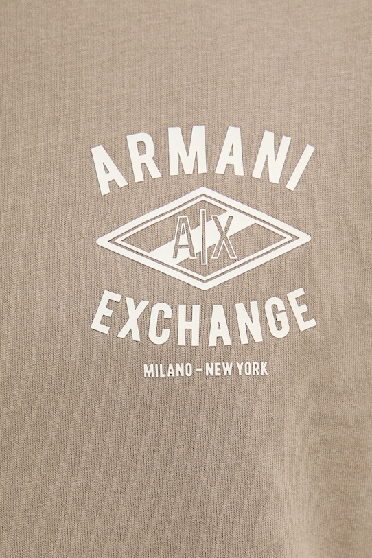 Armani Exchange t-shirt bawełniany beżowy XM000550.AF10362