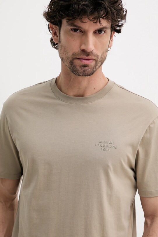 Памучна тениска Armani Exchange зелен XM000752.AF12308