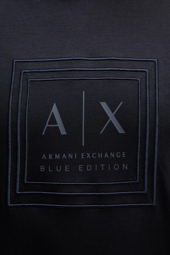 Bavlněné tričko Armani Exchange námořnická modř XM000358.AF10364