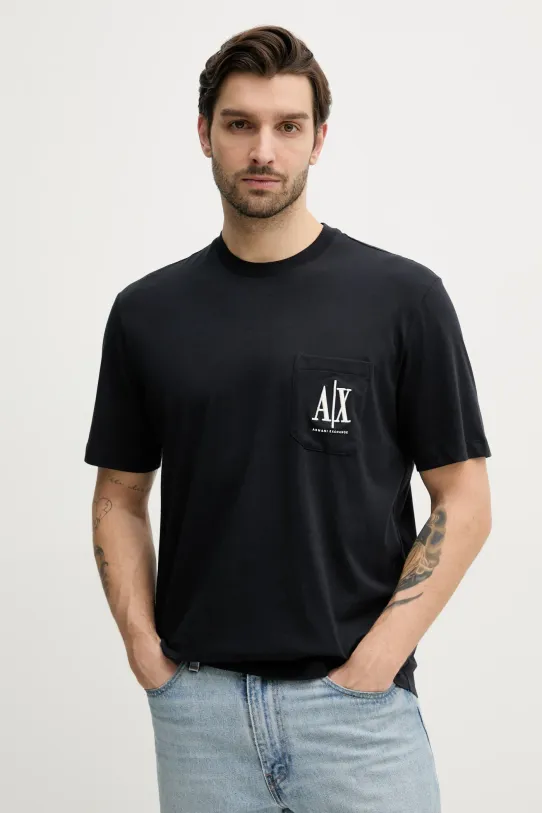 Armani Exchange pamut póló pamut sötétkék XM000366.AF12308.NOS