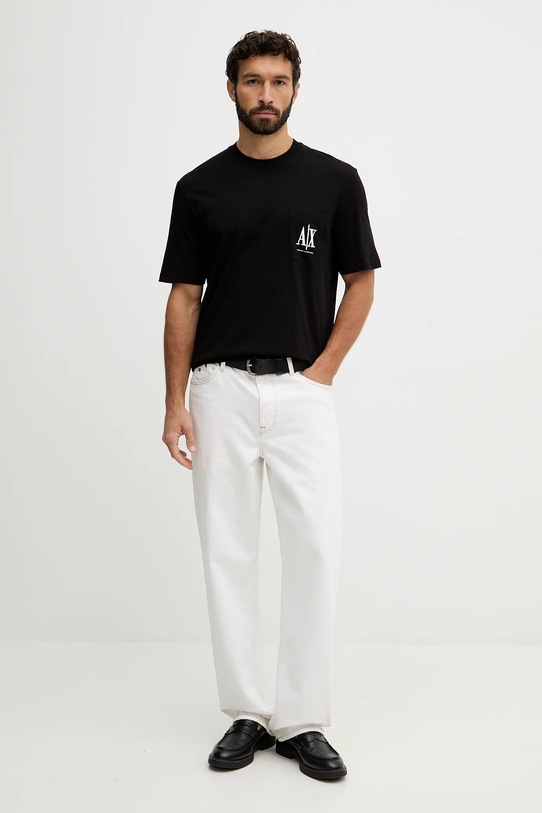 Armani Exchange t-shirt bawełniany XM000366.AF12308.NOS czarny AA00