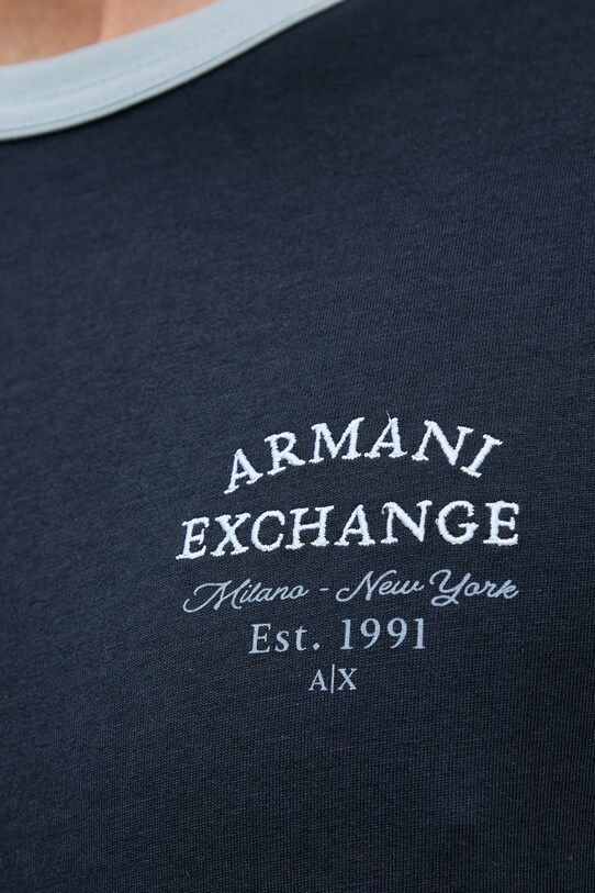 Bavlněné tričko Armani Exchange XM000536.AF10334 námořnická modř