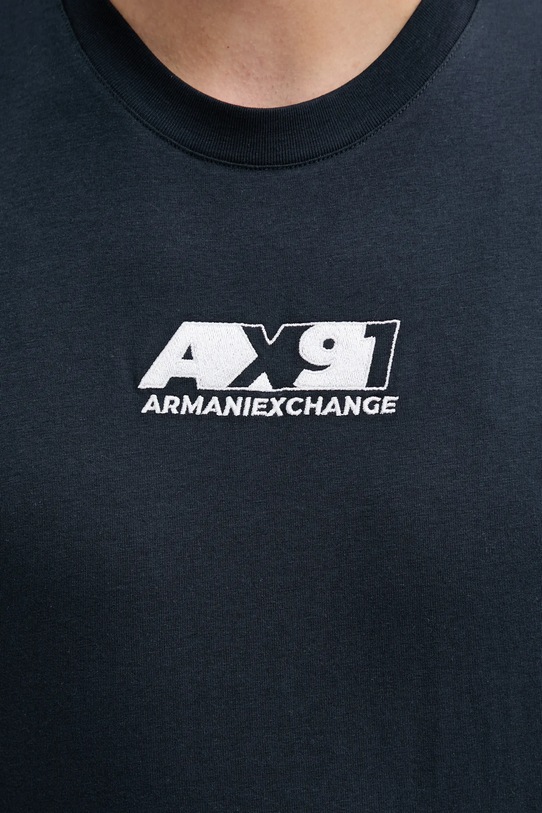 Armani Exchange pamut póló XM000538.AF10334 sötétkék