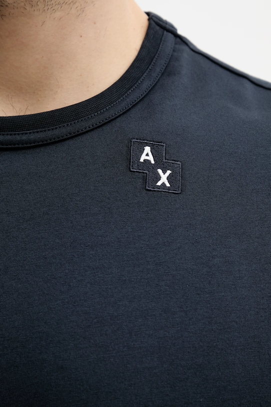 Бавовняна футболка Armani Exchange XM000549.AF13106 темно-синій