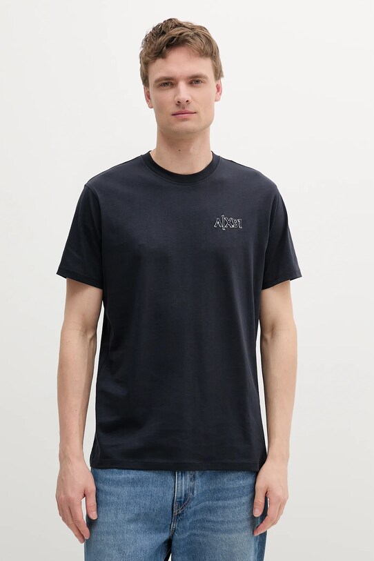 Armani Exchange tricou din bumbac uni bleumarin XM000760.AF13106