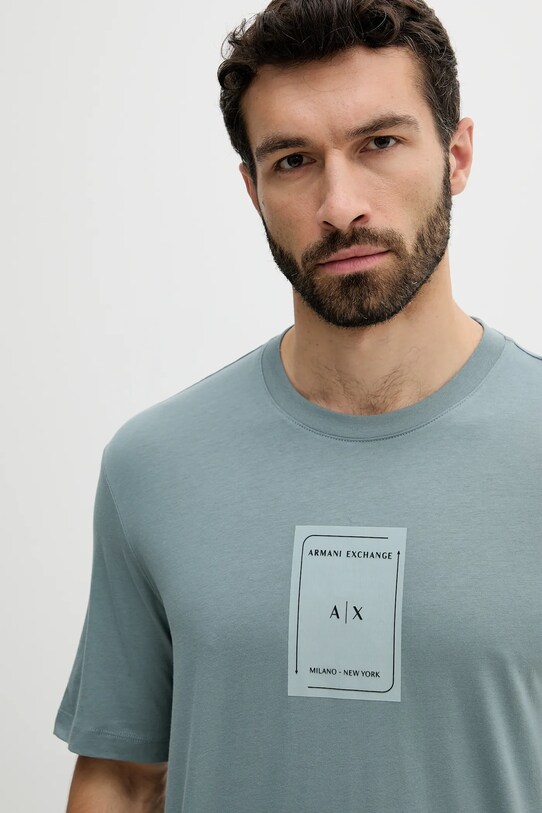 Odzież Armani Exchange t-shirt bawełniany XM000570.AF10356 niebieski