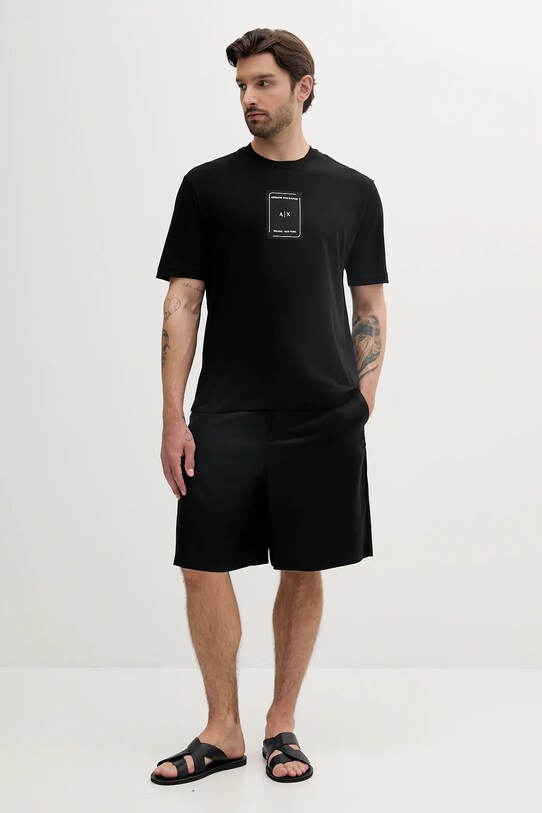 Armani Exchange t-shirt bawełniany XM000570.AF10356 czarny SS25
