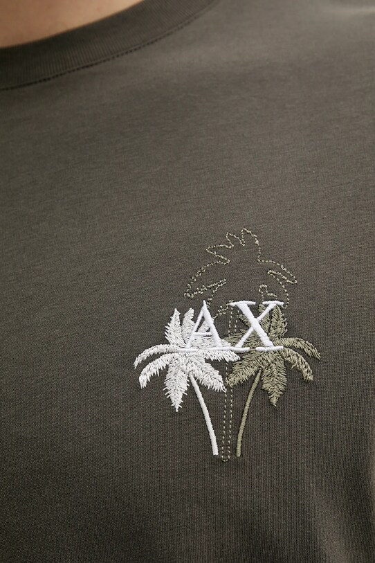 Armani Exchange t-shirt bawełniany XM000572.AF10334 zielony