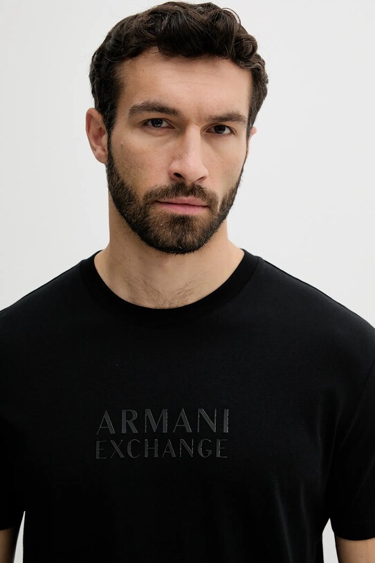 Odzież Armani Exchange t-shirt bawełniany XM000553.AF10334 czarny