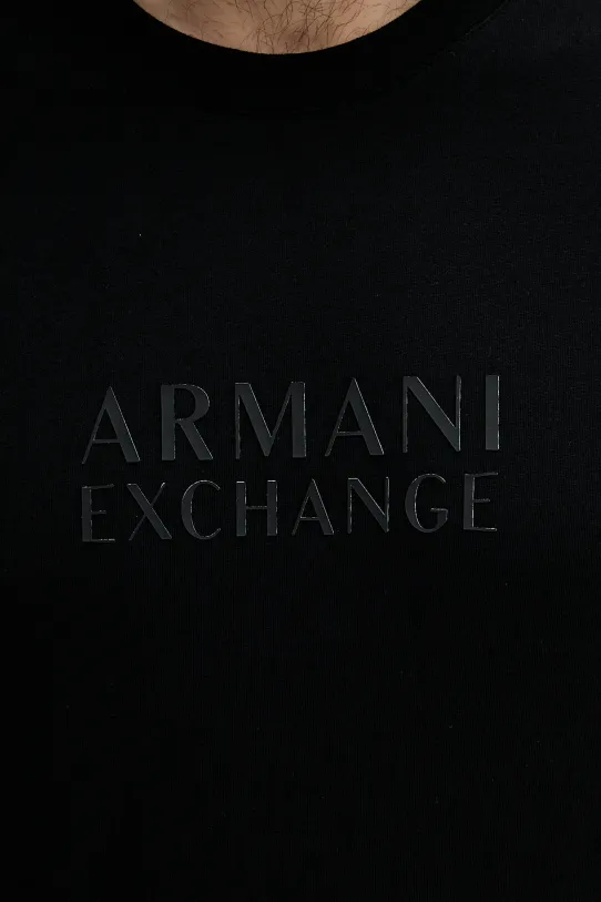 Armani Exchange t-shirt bawełniany czarny XM000553.AF10334