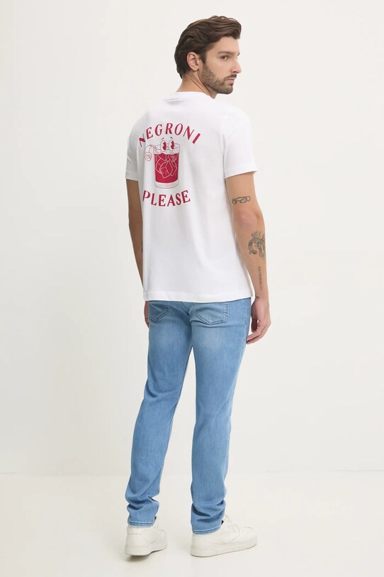 Joop! tricou din bumbac print alb 30045502