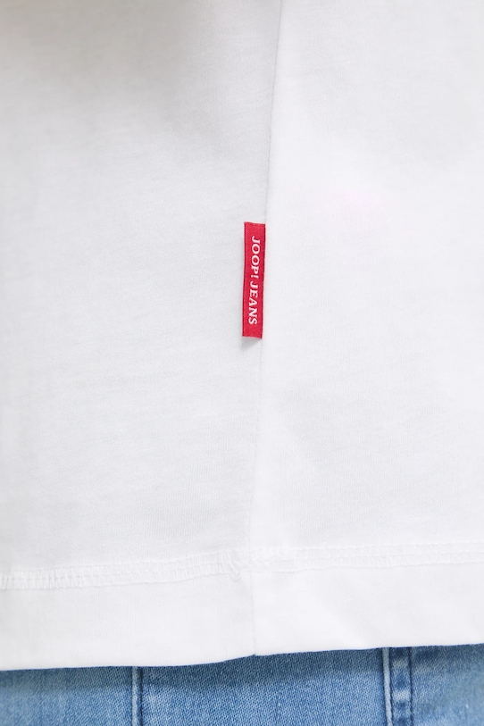 Βαμβακερό μπλουζάκι Joop! 30045502 λευκό