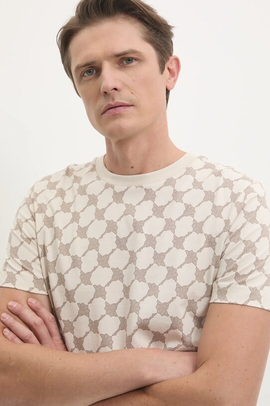 Joop! tricou din bumbac bej 30044675