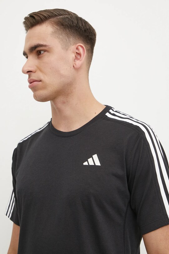 adidas Performance tricou de alergare Own The Run negru IQ3834