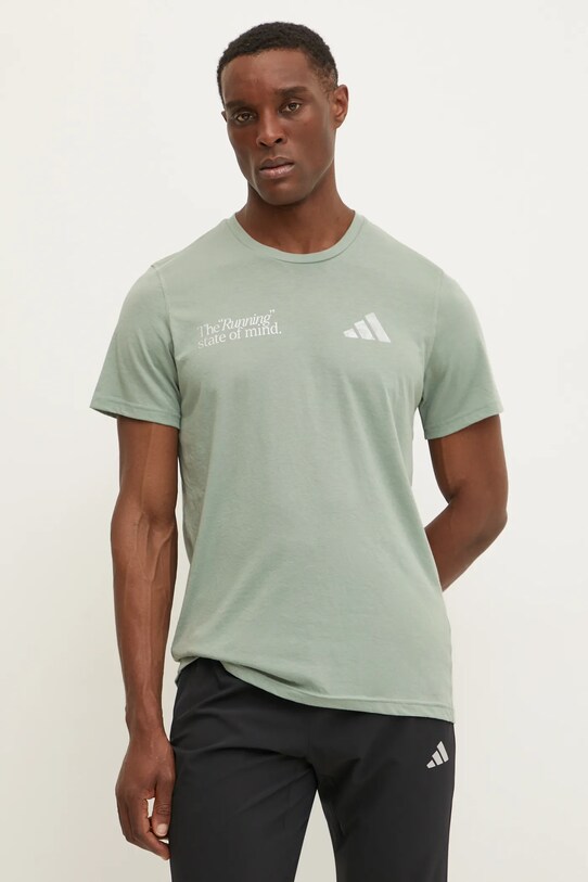 Îmbrăcăminte adidas Performance tricou de alergare JI9373 verde