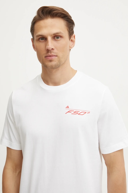 adidas Performance t-shirt F50 beżowy JD8219