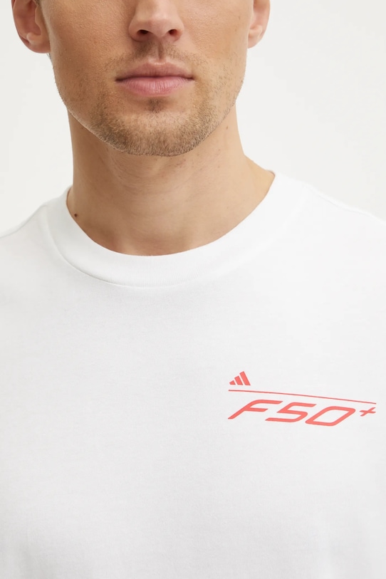 adidas Performance t-shirt F50 JD8219 beżowy