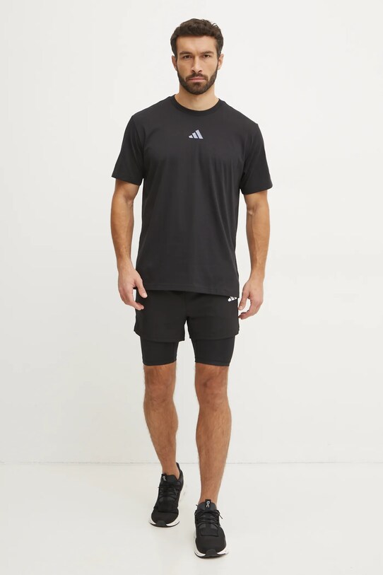 adidas Performance t-shirt treningowy JD8235 czarny SS25