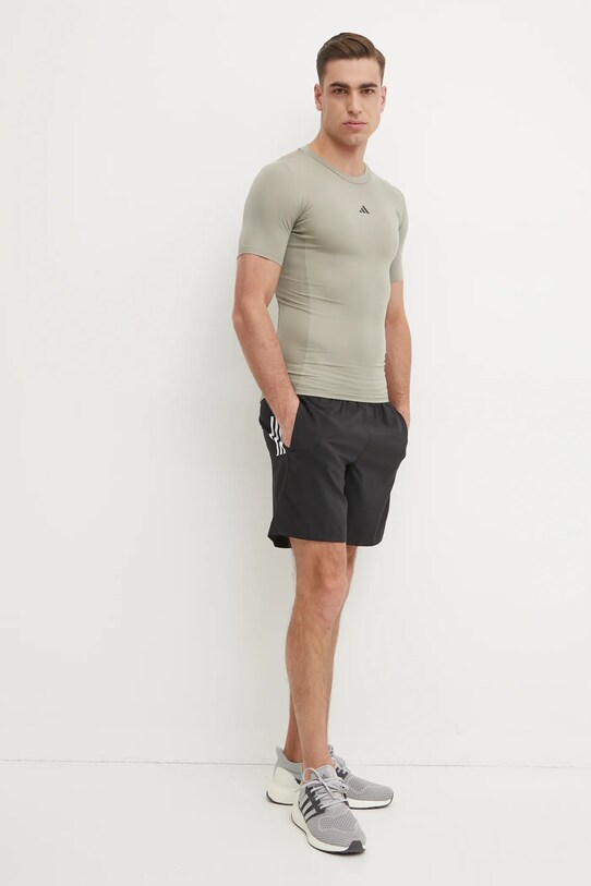 adidas Performance tricou de antrenament Techfit JE6700 verde SS25