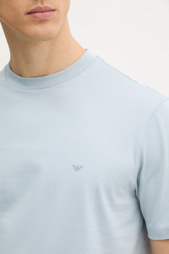 Emporio Armani t-shirt bawełniany niebieski EM000983.AF13669
