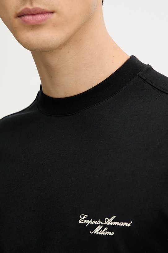 Emporio Armani tricou din bumbac negru EM001060.AF13715