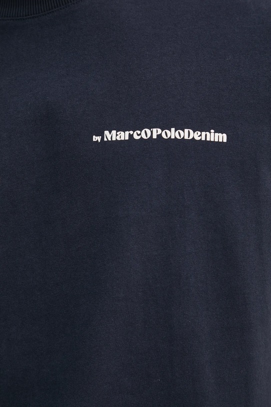 Бавовняна футболка Marc O'Polo 5000006002 темно-синій
