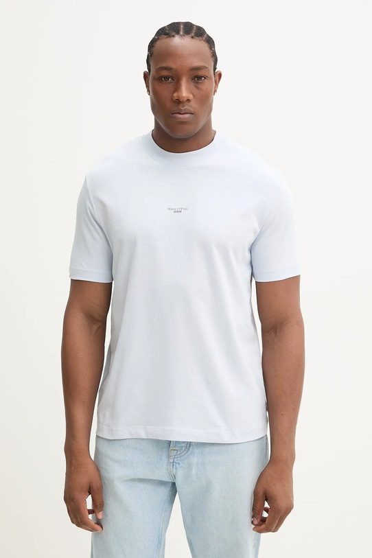 Marc O'Polo t-shirt bawełniany bawełna niebieski 5000005974