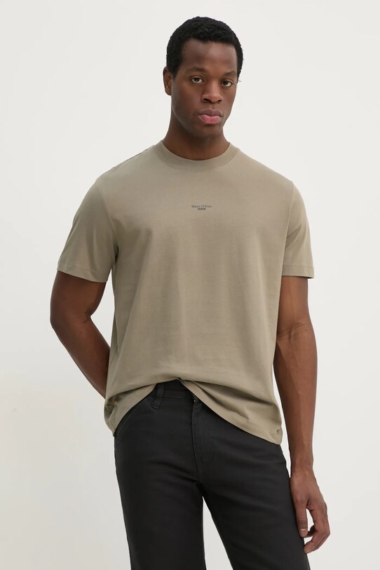 Marc O'Polo tricou din bumbac bej 5000005974