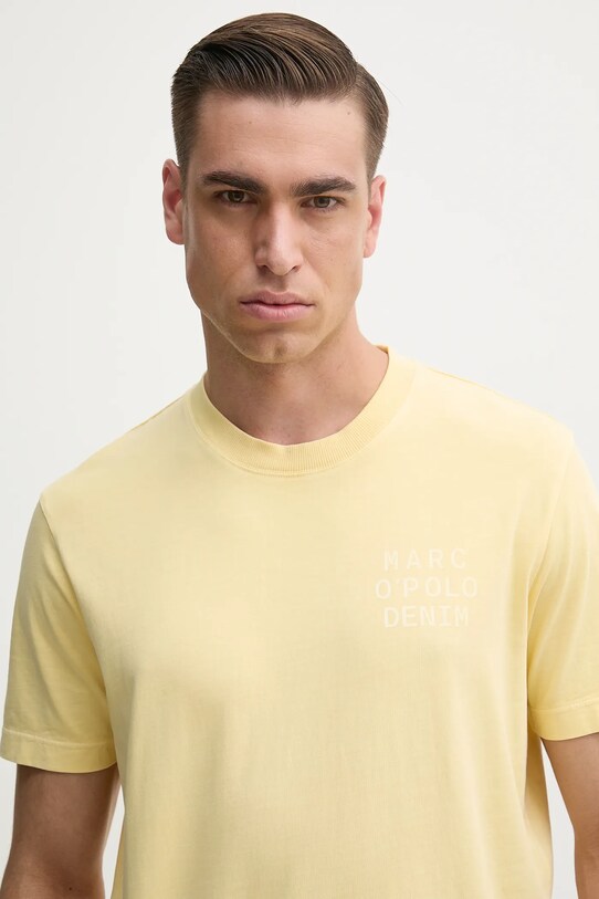 Marc O'Polo tricou din bumbac galben 5000006040