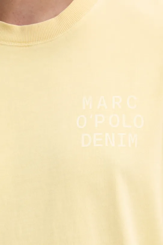 Marc O'Polo t-shirt bawełniany 5000006040 żółty