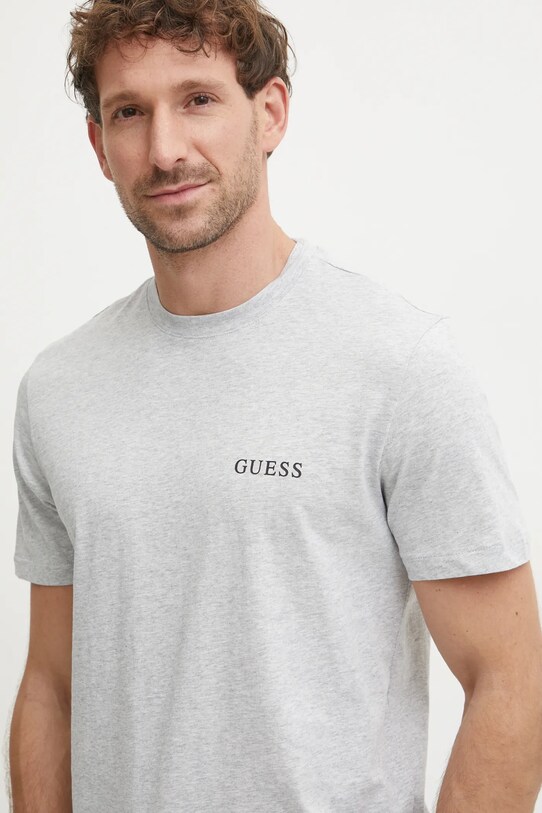 Бавовняна футболка Guess сірий U4BM03.KCAM1