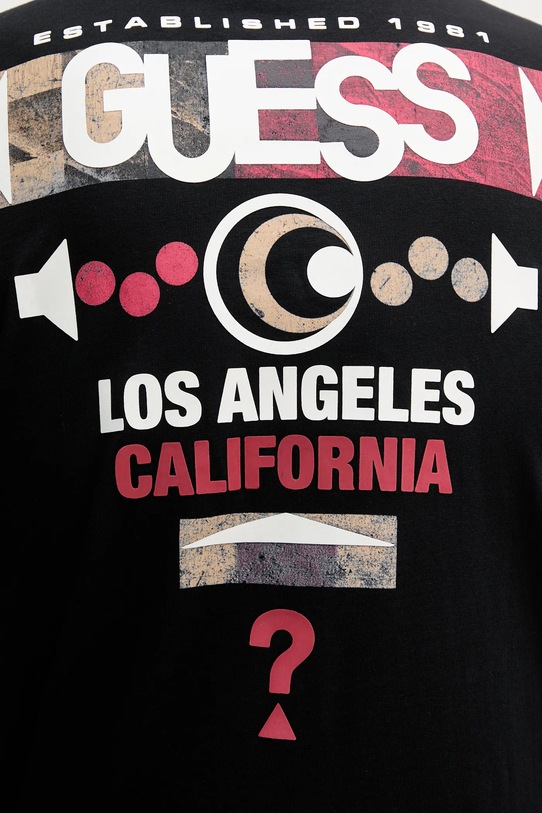 Pamučna majica Guess crna M5RI03.I3Z14