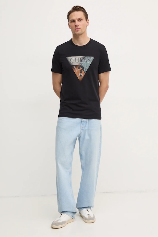 Majica kratkih rukava Guess M5RI14.J1314 crna SS25