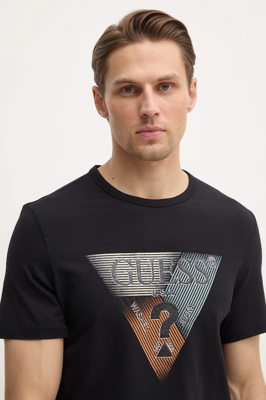 Majica kratkih rukava Guess crna M5RI14.J1314