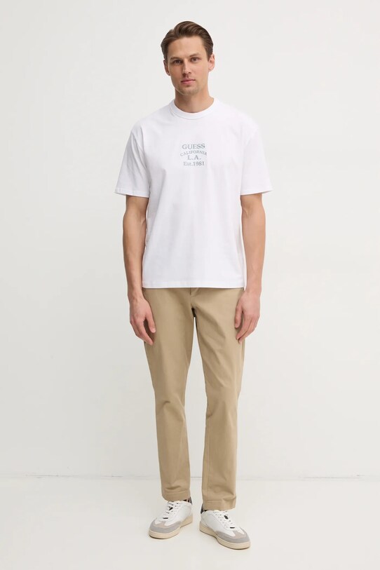 Guess t-shirt bawełniany M5RI35.K8FQ4 biały SS25