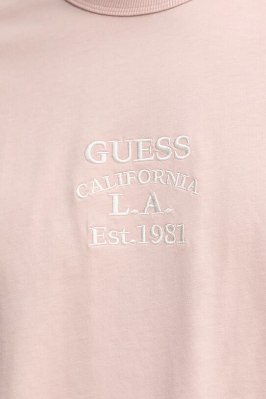 Хлопковая футболка Guess M5RI35.K8FQ4 розовый