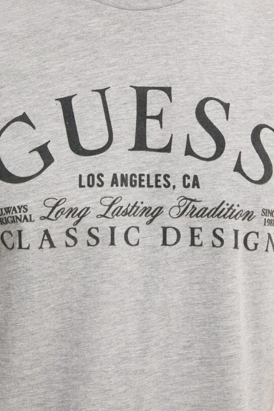 Хлопковая футболка Guess M5RI43.K9RM1 серый