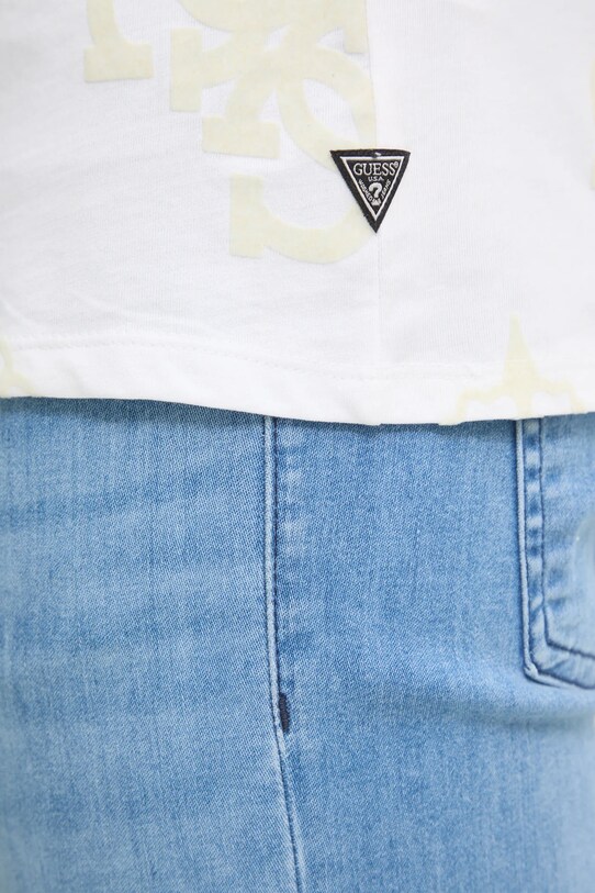 Guess tricou din bumbac M5RI46.KBW41 alb