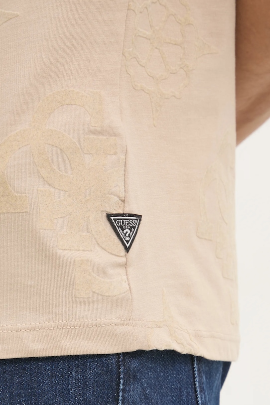 Bavlnené tričko Guess M5RI46.KBW41 béžová