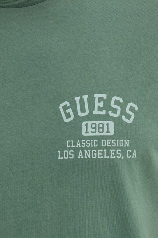 Хлопковая футболка Guess M5RI86.K9RM1 зелёный
