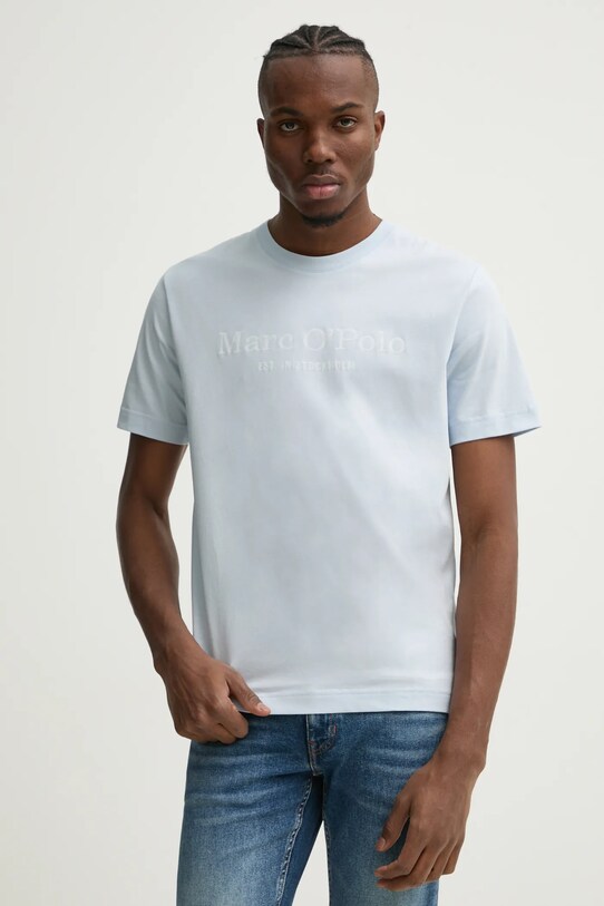 Бавовняна футболка Marc O'Polo бавовна блакитний 520201251052