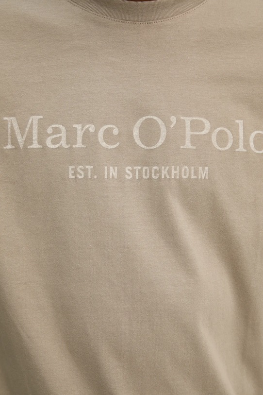 Bavlněné tričko Marc O'Polo 520201251052 béžová