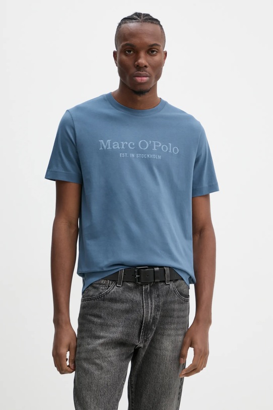 Bavlněné tričko Marc O'Polo modrá 520201251052