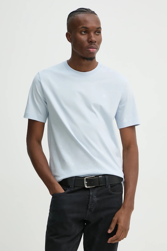 Marc O'Polo pamut póló pamut kék 520201251054