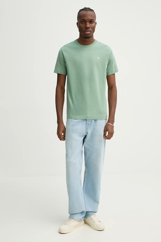 Bavlněné tričko Marc O'Polo 520201251054 zelená SS25