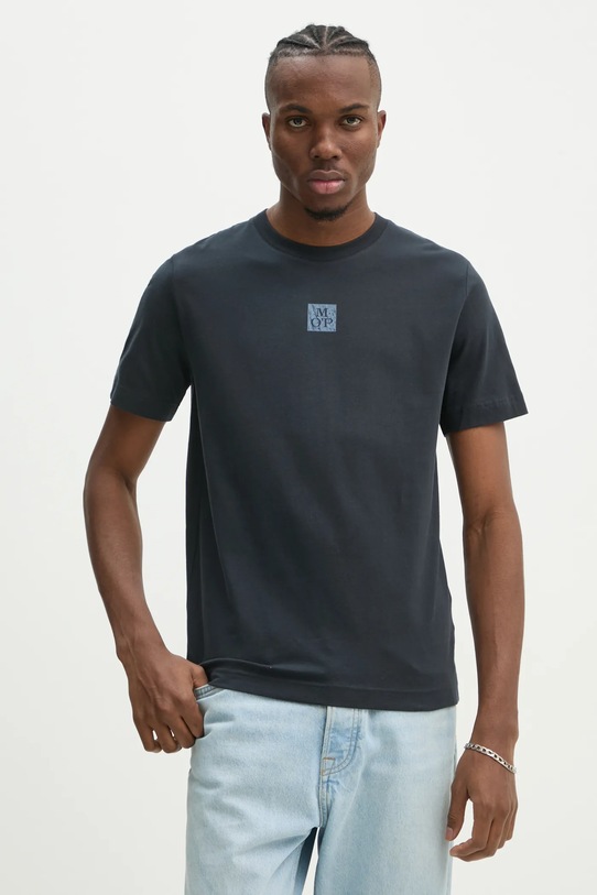 Marc O'Polo pamut póló sötétkék 520201251124
