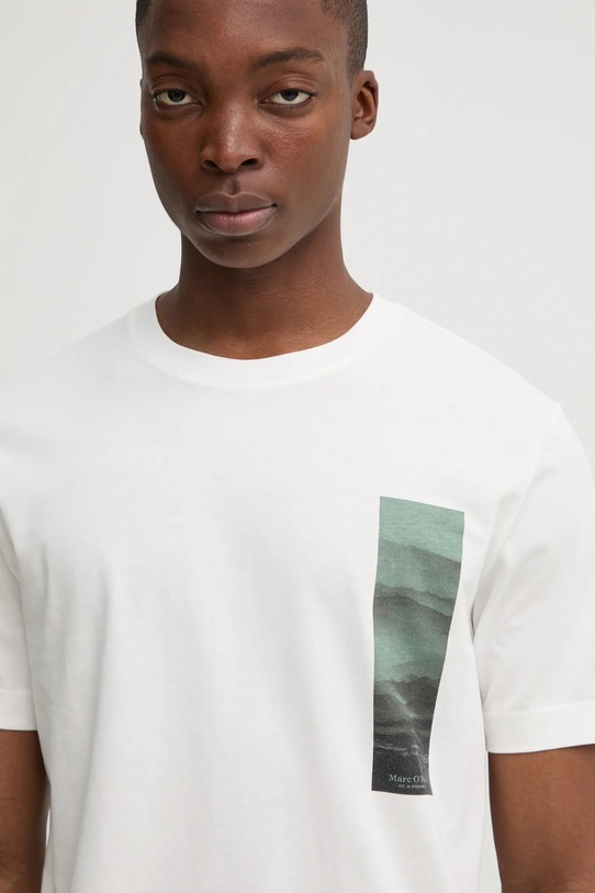 Бавовняна футболка Marc O'Polo бежевий 520201251126