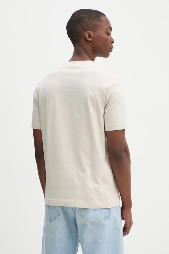 Îmbrăcăminte Marc O'Polo tricou din bumbac 520201251382 bej