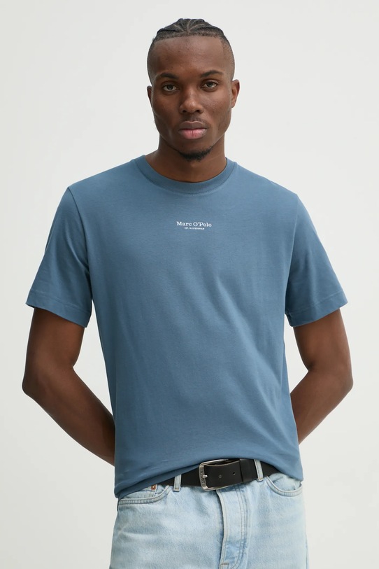 Bavlněné tričko Marc O'Polo potisk modrá 520201251382