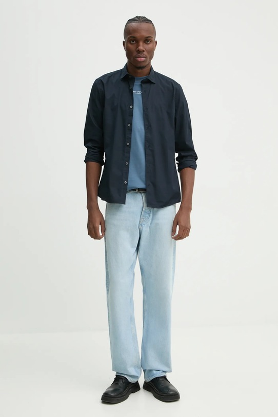 Bavlněné tričko Marc O'Polo 520201251382 modrá SS25